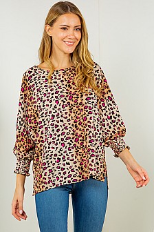 Regular Size, TOP WITH SMOCKING SLEEVES